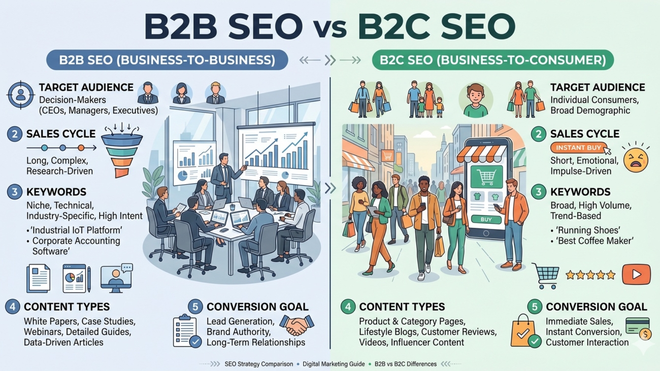 b2b seo vs b2c seo